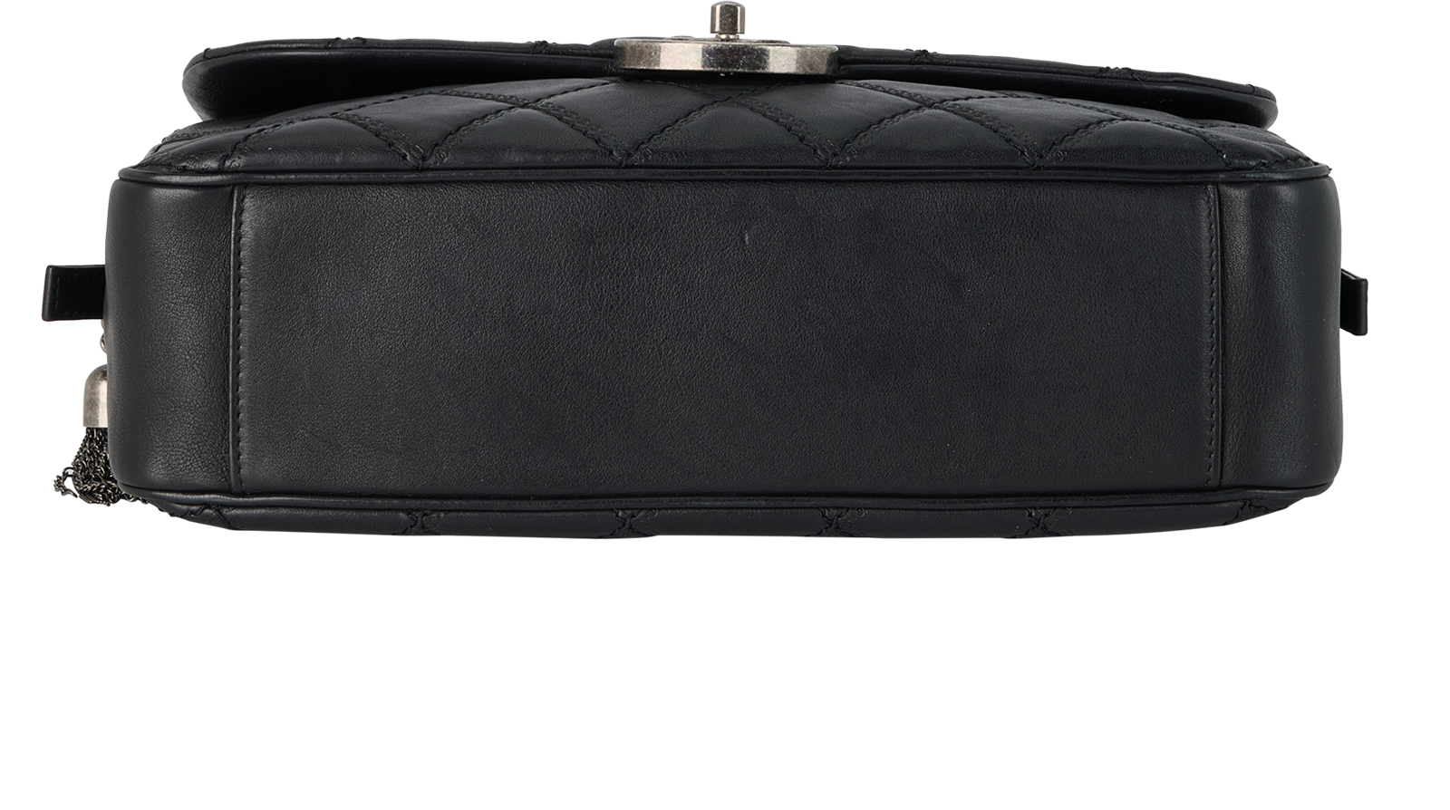 Paris-Edinburgh Coco Sporran Jumbo, &pound;2,500, Handbags, Black, Leather, Top view